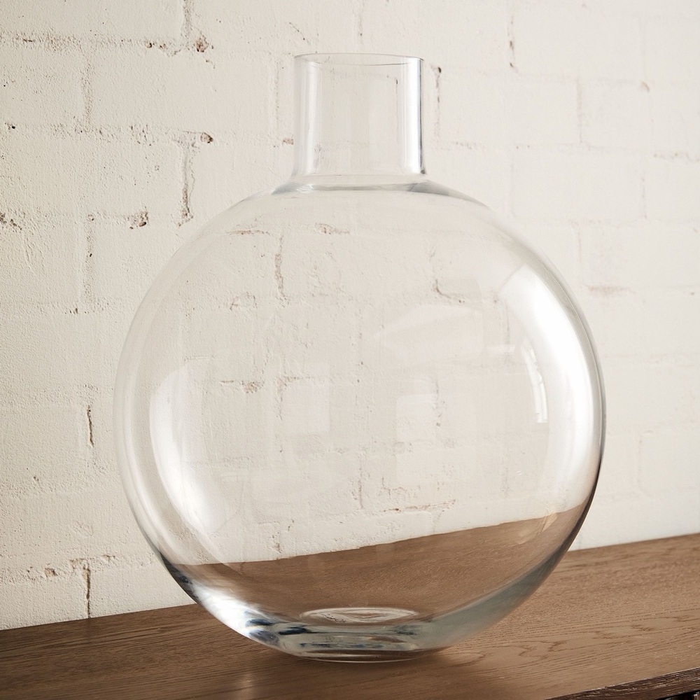 NWT West Elm Large “Foundations” Glass Vase